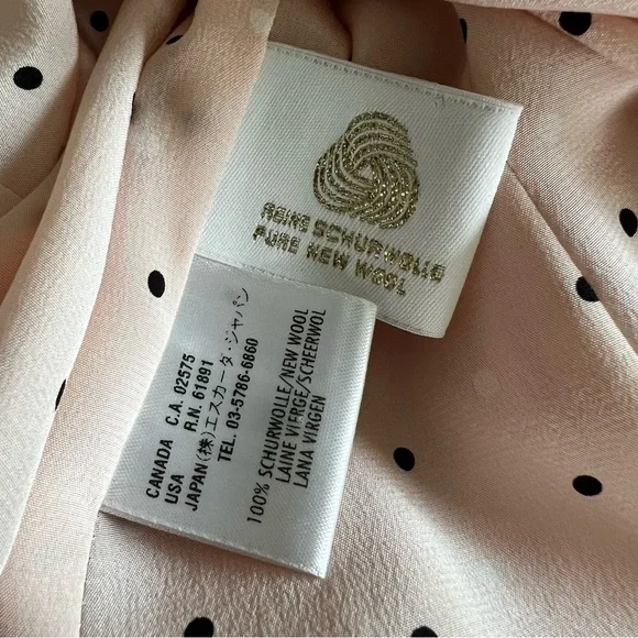 Escada Wool Pink Coat Size 42